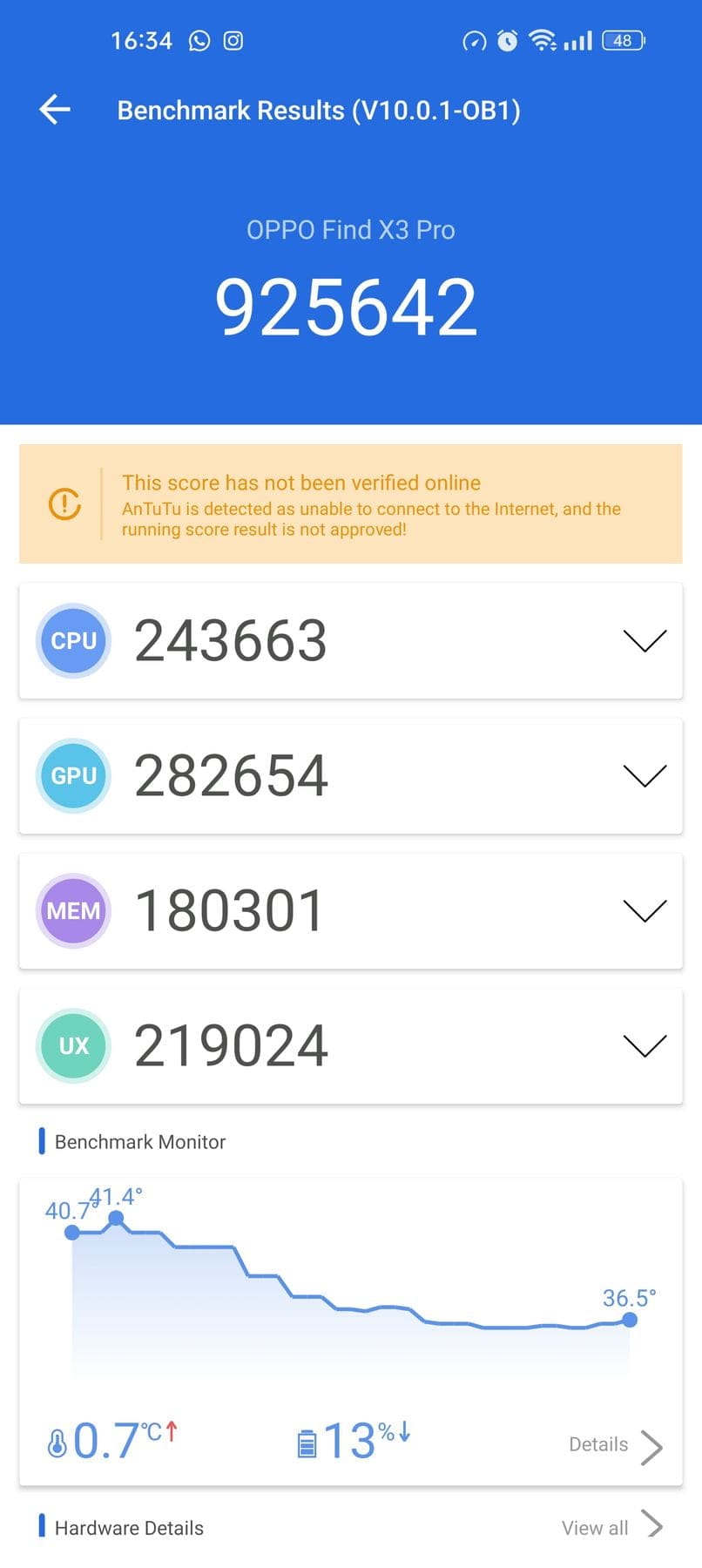 Oppo Find X3 Pro AnTuTu – 1,123,143