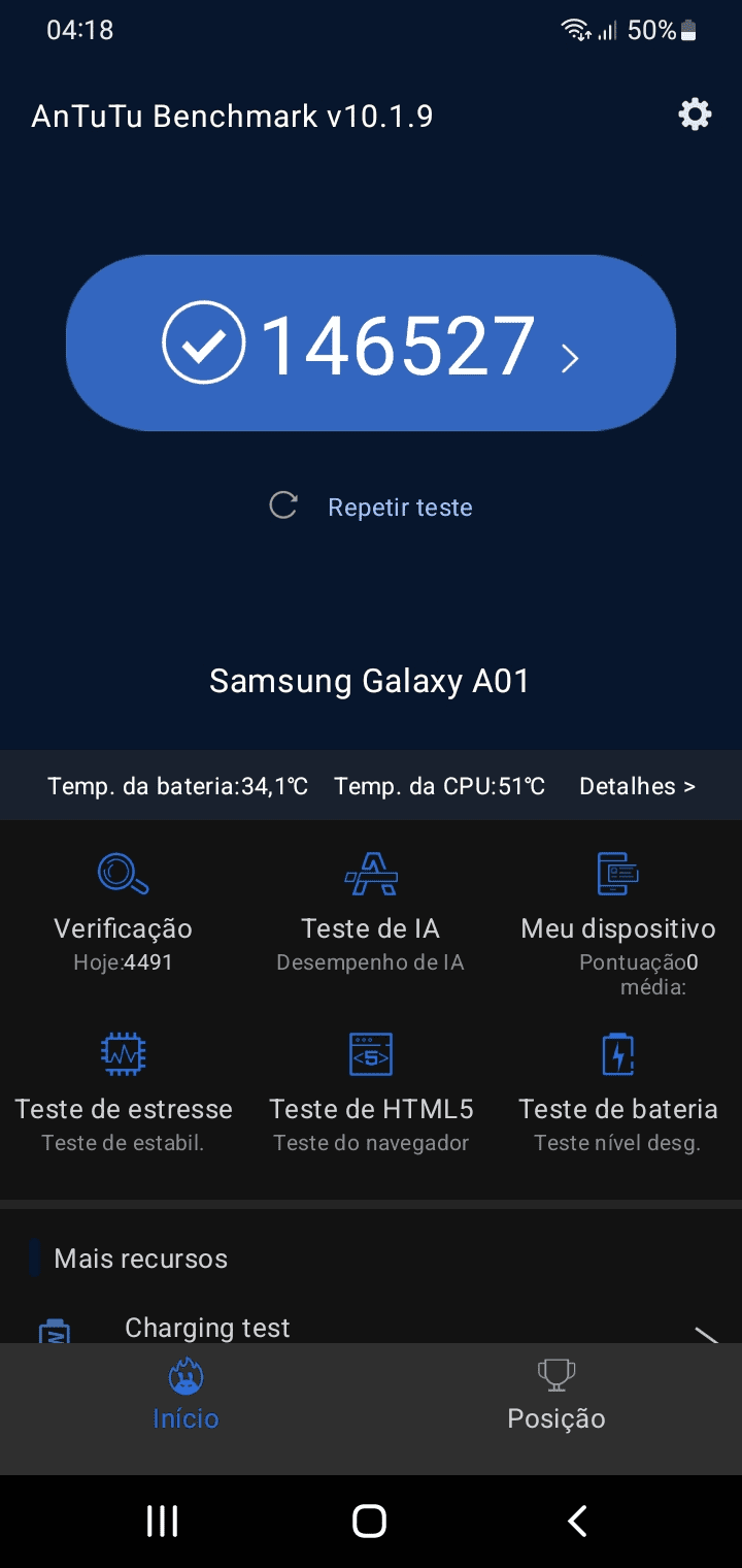 Samsung Galaxy A01 AnTuTu – 186,283