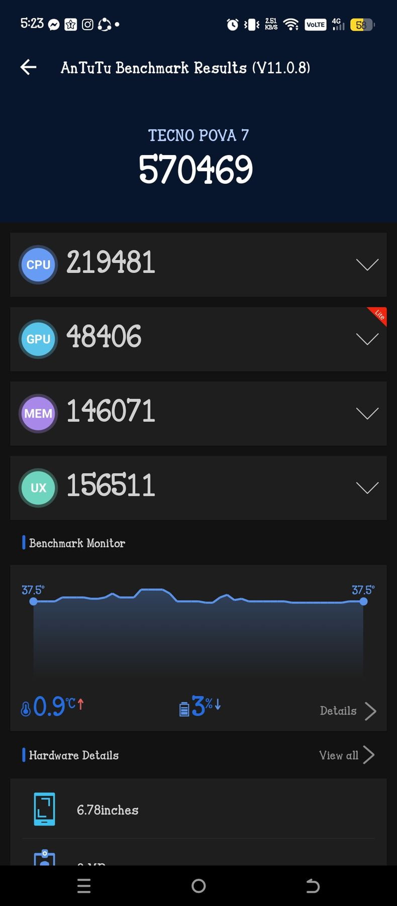 OnePlus Pad Lite AnTuTu – 570,469